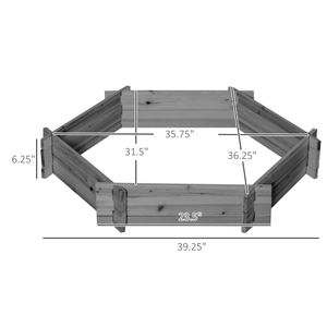 Bac à fleurs et légumes rectangulaire en acier galvanisé pour jardin, résistant à la rouille, pour l'extérieur - Product Image 2
