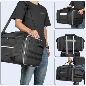 Bolsa Trasera para Motocicleta Negra, Expandible, 40L, PVC 100% Impermeable, para Asiento Trasero, Personalizable en Tamaño y Logotipo - Product Image 2