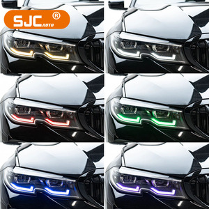 Moduli LED RGB DRL SJC per Fari BMW F30 F35 G20 G28 G30 G38 M3 M4 F80 F82 F32 G22 G82, Moduli RGB Giallo Rosso Verde Blu - Product Image 4