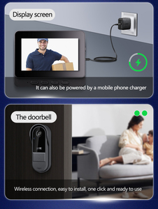 <strong>Wireless</strong> HD Video Doorbell <strong>Camera</strong> New Plug-and-Play Smart <strong>Home</strong> Security <strong>System</strong> with 2-Way <strong>Intercom</strong> Waterproof Features - Product Image 5