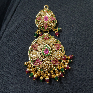 Conjunto de Joyería Étnica de Cobre Chapado en Cobre Antiguo con Diseño de Corazón, con Circonitas e Imitación de Perlas, para Mujer, Collar y Aretes para Boda - Product Image 1