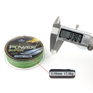 Ligne de pêche en Fiber de carbone de 150m pour carpe, résistance de 10 à 41kg, ligne coulante revêtue de fluorocarbone - Product Image 3