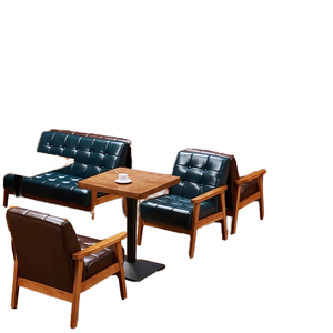 Diseño 3D Moderno y Sencillo para Cafetería/Tetería, Sofá Tipo Cabina, Sofá Casual - Product Image 1
