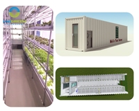 Système de conteneur hydroponique Agriculture verticale Serre agricole NFT Usine climatique intelligente Conteneur de semis de laitue