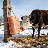 Bloc de sel minéral à lécher pour animaux, sel minéral en gros pour bovins, ovins, caprins, supplément alimentaire pour bétail