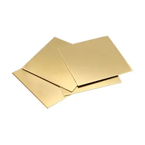 ワッシャー、ナット、コンジット、気圧計スプリング用のフラットゴールド板金を彫刻するCNC用の最高品質のH65 C27000 CuZn36真ちゅう
