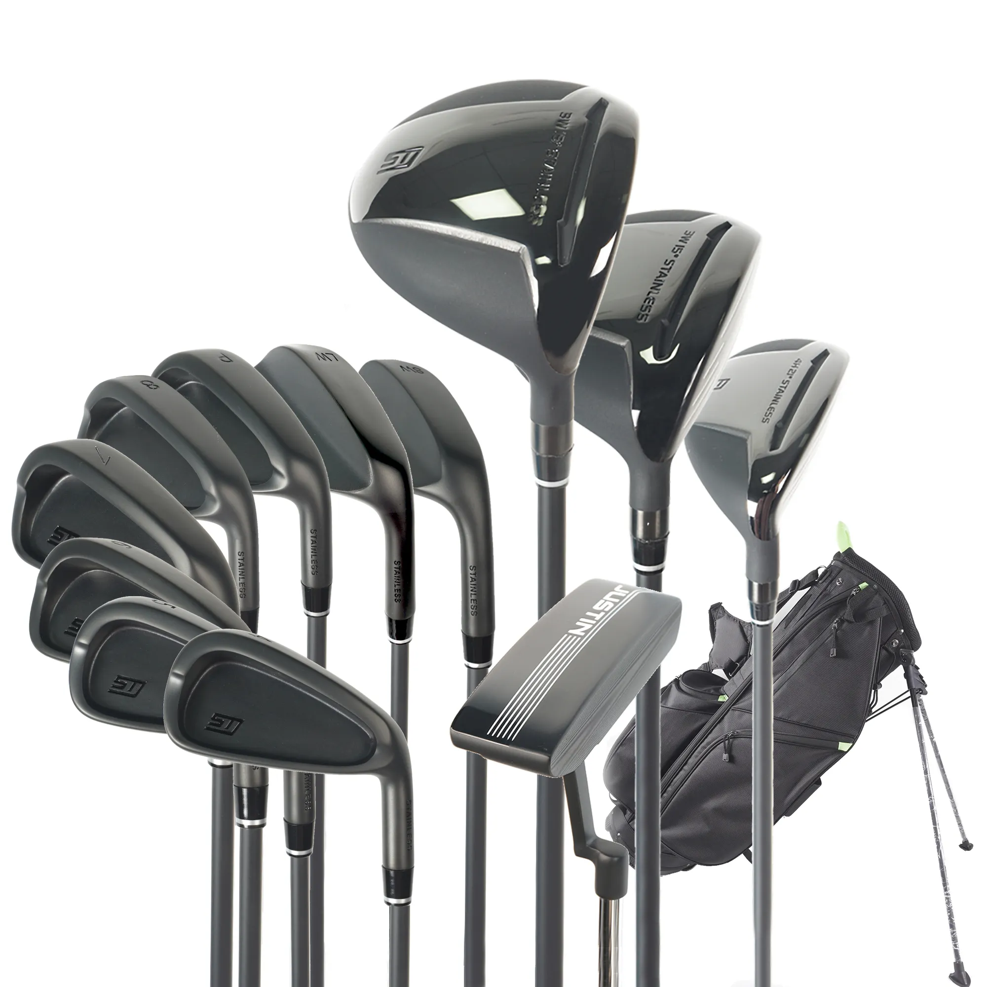 Produsen Golf profesional Jasde Set klub Golf populer Set Logo kustom Set klub Golf tangan kanan Oem untuk pria