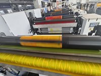 Mesin Cetak Kertas Otomatis FENGMING Flexo 7-Warna Model Sleeve Tahan Air dan Minyak dengan Lapisan Wax 250m/menit Kontrol Android