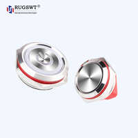 Bouton poussoir tactile en métal SUS304 1NO de 22 mm, base ignifuge PA66, interrupteur momentané pour système de contrôle d'accès