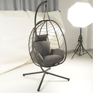 เก้าอี้ไข่แบบแขวนพร้อมเบาะเหมาะสำหรับอ่านหนังสือพักผ่อนในสวนเก้าอี้แกว่ง - Product Image 1