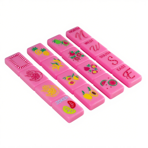 Jeu de Mahjong américain personnalisé de 160 tuiles, motif lapin porte-bonheur et fleurs roses, impression UV, 4 couches, avec tuiles et tapis - Product Image 4