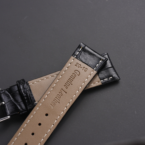 LAIHEPU最新デザインジャムタンガンクリット男性女性クロコダイルパターンスプリットレトロレザーウォッチバンドストラップ - Product Image 4