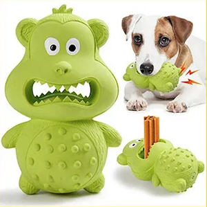 Juguete Interactivo para Perros, de Goma Natural, con Sonido, Duradero, Indestructible, de Doble Cara, con Diseño de <span class=keywords><strong>Mono</strong></span> - Product Image 1