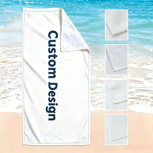 Serviette de plage en microfibre personnalisée en gros, anti-sable, ultra absorbante, compacte - Product Image 1