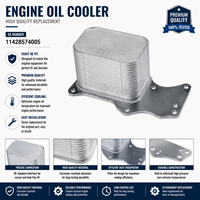 Carcasa de Filtro de Aceite de Motor de Alto Rendimiento para BMW Serie 1, 5, X3, X4, OE 11428574005