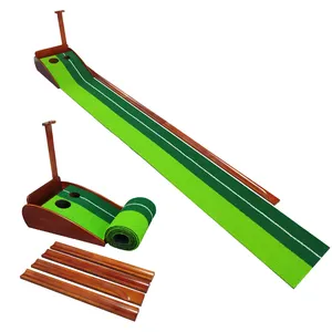 Factory Popular High Quality Putting Green Wooden Synthetic Lawn Artificial Grass Custom Golf Turf