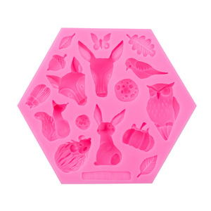Stampo in Silicone 3D per Fai da Te con Grafiche Popolari e Classiche: Cervo, Gufo, Uccellino, Pino, Castagno, Felce, Zucca, Foglie, Scarabeo, Farfalla - Product Image 5