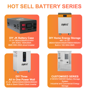 Batterie LiFePO4 SOEC 5kWh pour stockage d'énergie domestique, système solaire connecté au réseau, 51.2V 100Ah 5kW, protection CAN IP55, tout-en-un - Product Image 4