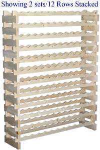 モジュラーワインラック自立型収納スタンドディスプレイシェルフ12X6列72スロットスタッカブル木製ディスプレイラック - Product Image 4