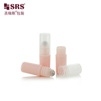 Flacon roll-on de voyage 3 ml en PP recyclé (PCR) à longue couverture avec bille en acier 304 pour sérum cosmétique