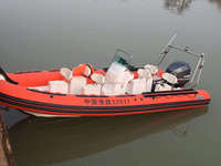 Bateau de pêche gonflable de bateau de nervure de la Offre Spéciale 6.3M de haute qualité avec le moteur pour surfer des activités en plein air