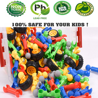 Kit Educativo STEM di Blocchi da Costruzione, Modello di Auto Robot Fai-da-Te, Giocattolo Creativo di Ingegneria per Bambini
