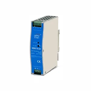 Industrial DIN Rail Power Supply NDR-75W 12V 24V 12v 100a christmas tree power supply