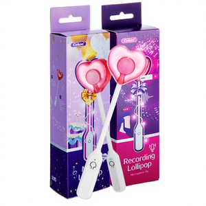 Fábrica en stock música piruleta Suckers Audio grabable piruleta cantando cumpleaños regalo del Día de San Valentín dulces aperitivos - Product Image 1