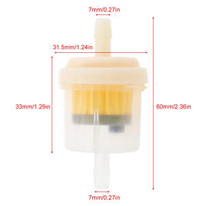 Filtre à carburant transparent universel pour moto 1/4" 6-7mm, filtre à essence pour scooter avec aimant - Product Image 5