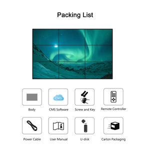 Layar <span class=keywords><strong>Lcd</strong></span> 55 inci sambungan Kelim 1.8mm 1920x1080 layar peraga Panel sambungan dinding untuk tampilan papan Digital iklan - Product Image 6