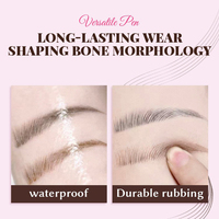 Stylo à sourcils Microblading 6 pointes, imperméable, longue tenue, pour remplir les sourcils