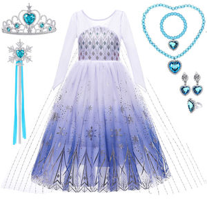 Nuevo Vestido de Princesa para Niñas, Disfraz de Juego de Rol con Accesorios, Ropa de Cosplay para Halloween, Disfraz Elegante para Fiesta de Navidad - Product Image 2