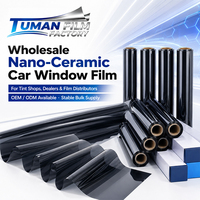 Film nano-céramique Tuman en gros pour vitres de voiture, destiné aux ateliers de teinture, concessionnaires, distributeurs, OEM, ODM, rouleaux en vrac stables, emballage d'usine