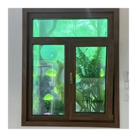 Norme canadienne Energy Star Façade de luxe moderne à battant Style balançoire Fenêtre en PVC Isolation thermique Acier inoxydable Fibre de verre