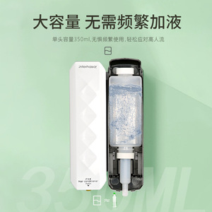 Interhansa Wall Mounted Soap Dispenser 350Ml Manual Hand Press For Hotel Guesthouse - Product Image 1