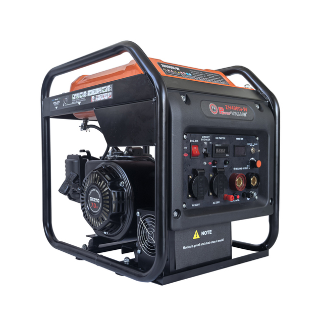 Power Value New Design 3kw Single Phase 220v 50hz Gasoline Inverter Generator Welding Air-Cooled Engine Recoil Start