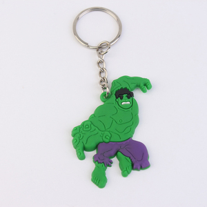 Superhelden-Film Cartoon Anime-Stil PVC-Gummi-Schlüsselanhänger Neuerscheinung Individuell UV-Bedrucktes Logo Schlüsselring Zubehör Fabrik Großhandel - Product Image 6