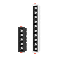 Meilleure vente 10W & 20W SMD Aluminium LED Linéaire Grille de Lumière Anti-Éblouissement Design pour Hôtels et Intérieurs Modernes
