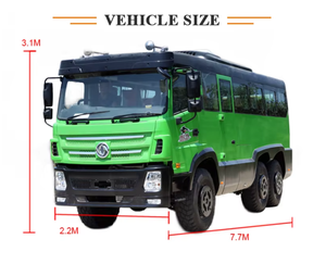Transporte de pasajeros <span class=keywords><strong>Dongfeng</strong></span> con capacidad todoterreno Euro 2 Emisión Diesel <span class=keywords><strong>4x4</strong></span> 6x6 Mini autobús de tamaño medio de 30 asientos - Product Image 6