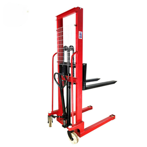 Chinese <strong>Hydraulic</strong> Manual <strong>Hand</strong> <strong>Stacker</strong> <strong>Forklift</strong> 1t 1.6m Lifting Manual Reach <strong>Stacker</strong> Price - Product Image 1