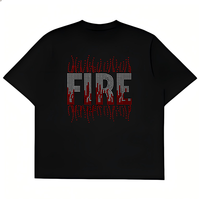 Transferts thermocollants personnalisés en strass motif feu pour T-shirt