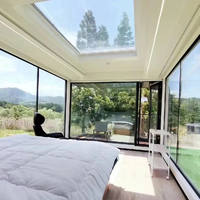 Maison capsule gain de place, maisons préfabriquées minuscules, remorque de conteneur mobile, maison capsule, cabine modulaire préfabriquée, camping