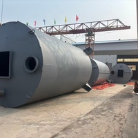 Silo de stockage de soude ash avec système d'alimentation automatique par vis sans fin pour les stations de traitement des eaux usées et des eaux douces