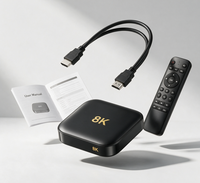 Boîtier Android OTT pour divertissement à domicile, décodeur vidéo 4K, mini téléviseur intelligent, décodeur TV