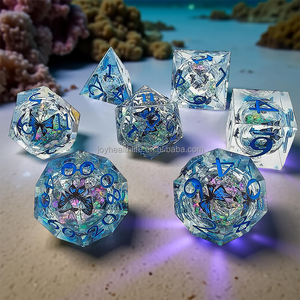 2025 קוביות קצה חדות למנתחים ודרקונים פרפר כחול עם סט קוביות ליבה נוזלית מבריקה - Product Image 2