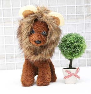 Disfraz de Halloween para Mascotas, Disfraz de León con Peluca de Crin para Gatos y Perros Pequeños - Product Image 5