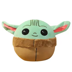 OEM ODM mainan boneka bayi imut kustom Yoda karakter Star Wars mewah untuk hadiah ulang tahun anak-anak