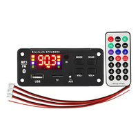 Placa amplificadora de reproductor MP3 para coche, módulo de Radio FM compatible con TF, USB, AUX, WMA, 2x25W, 50W, 5V-18V, 5,0