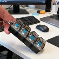 Porte-clés LED personnalisé avec logo, durable et tendance, pour clavier, pendentif de téléphone portable, idéal comme cadeau promotionnel en gros