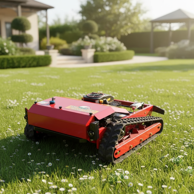 High-Efficiency 1200mm Smart Remote-Controlled Lawn Mowing Robot for Garden Cleaning